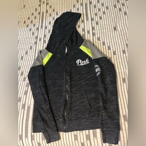 PINK Victoria's Secret Hoodie - Black, Gray, Neon Yellow